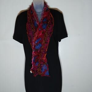 Beautiful rayon floral scarf. Made in India